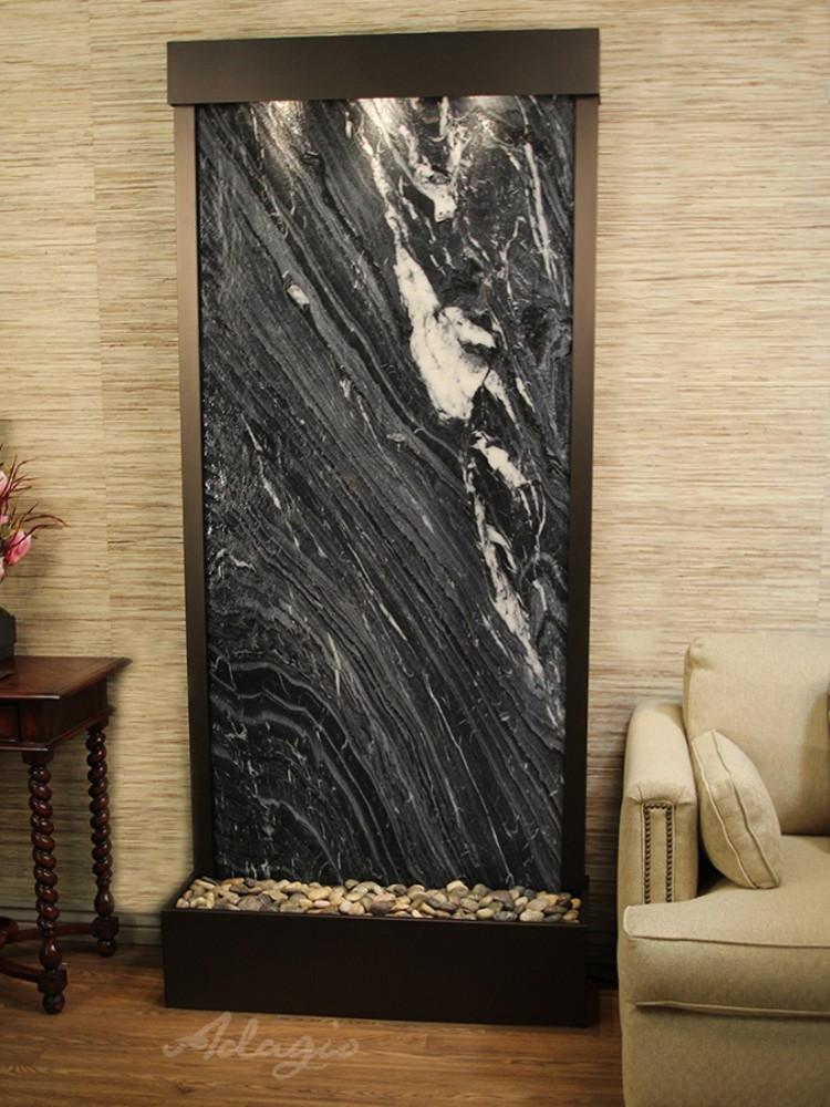 Tranquil River Floor Fountain - Rear Mounted