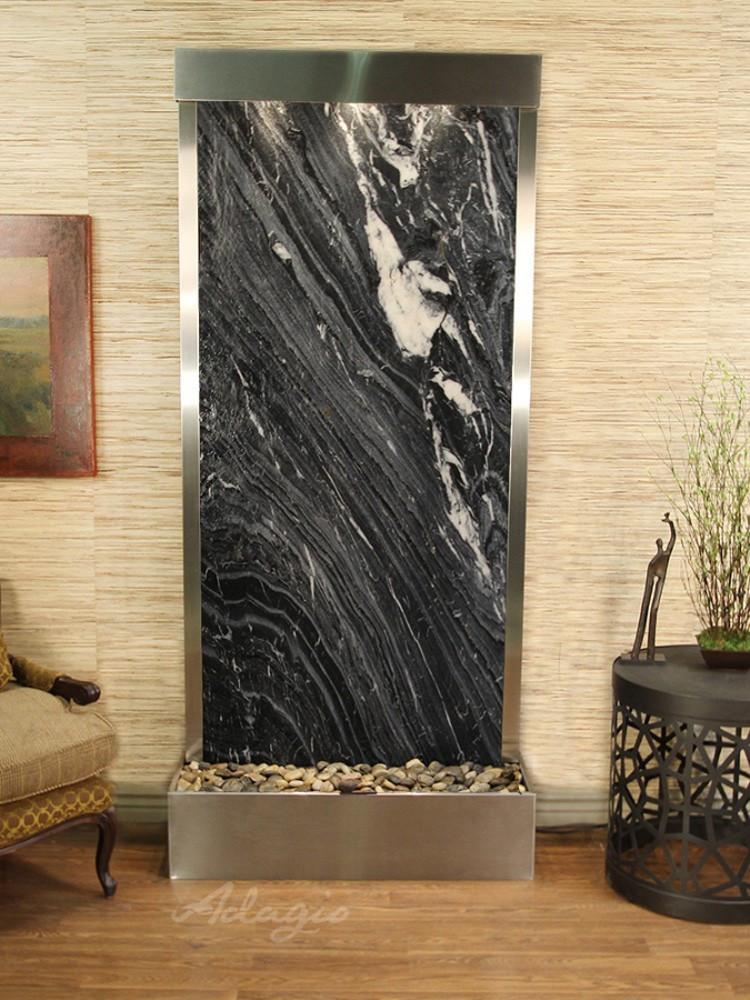 Tranquil River Floor Fountain - Rear Mounted
